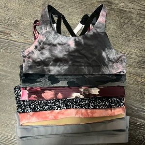 GIRLS old navy sports bra, size M (8), lot of 7!